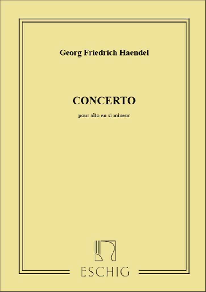 Concerto Pour Alto En Si Mineur Parts Viola